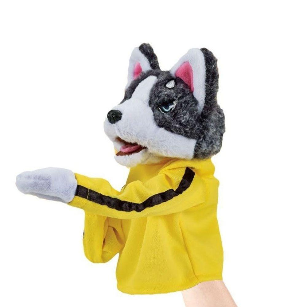 1/2Pcs Funny with Sound Boxing Dog Battle Tricky Gifts Husky Vocal Hand Puppet