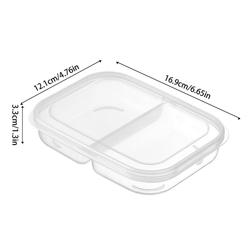 2/4/6 Grids Kitchen Food Storage Container Box Portable Refrigerator Vegetable Sealed Preservation Box Refrigerator Food Grade