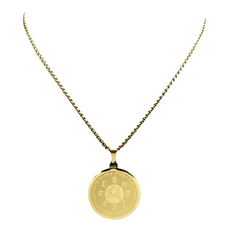 Pendant, Buddhist scriptures, Buddha statues, jewelry, necklace