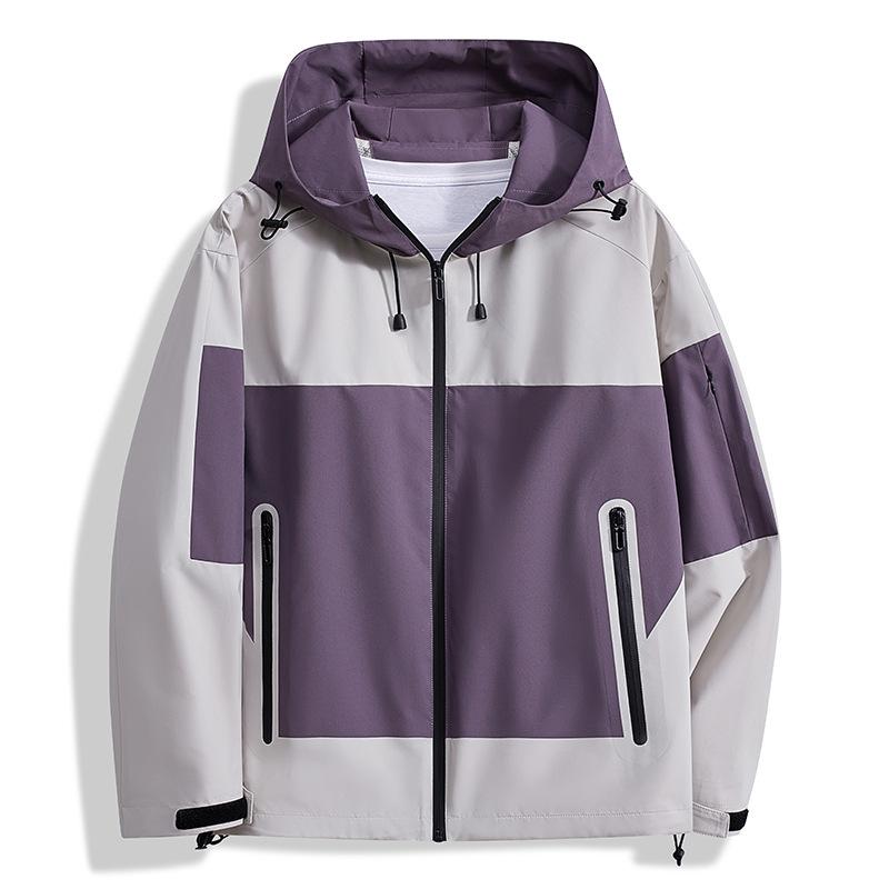 Mountain Style Single-layer Jacket, Windproof, Waterproof and Wear-resistant Outdoor Mountaineering Clothing, Men's and Women's Jackets