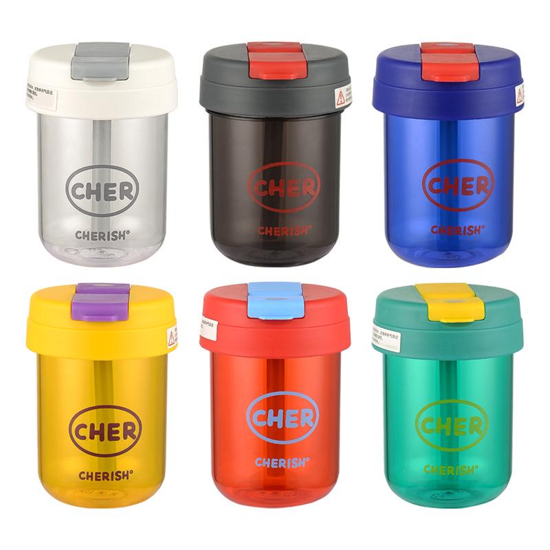 Kids' Large Capacity Straw Water Cup - Summer Design for Boys & Girls