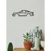 Metal Porsche 911 Turbo Wall Art Sculpture, Creative Iron Home Decoration, Unique Car Pendant Ornament for Indoor Living Room Decor