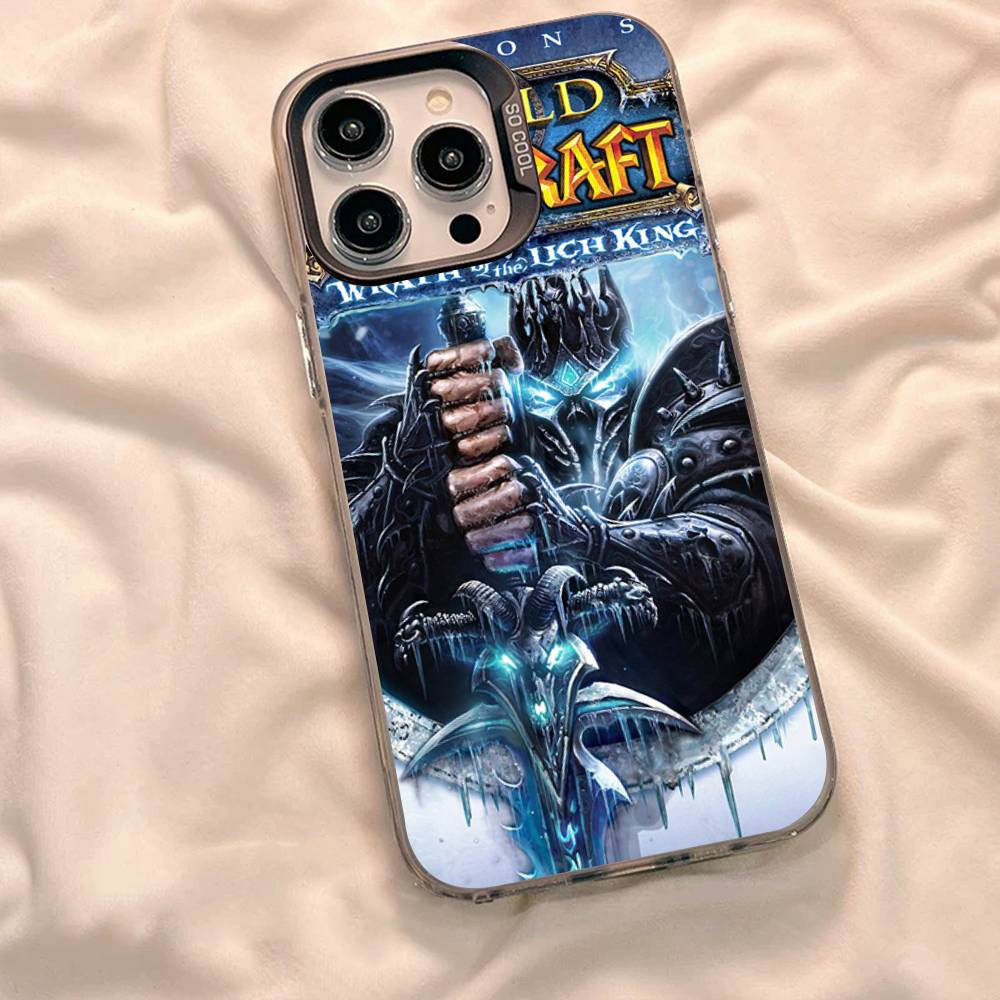 W-World Of W-Warcraft Game Retro Phone Case For IPhone 16 15 14 13 12 11 Pro Max 17 Plus Colorful Cover