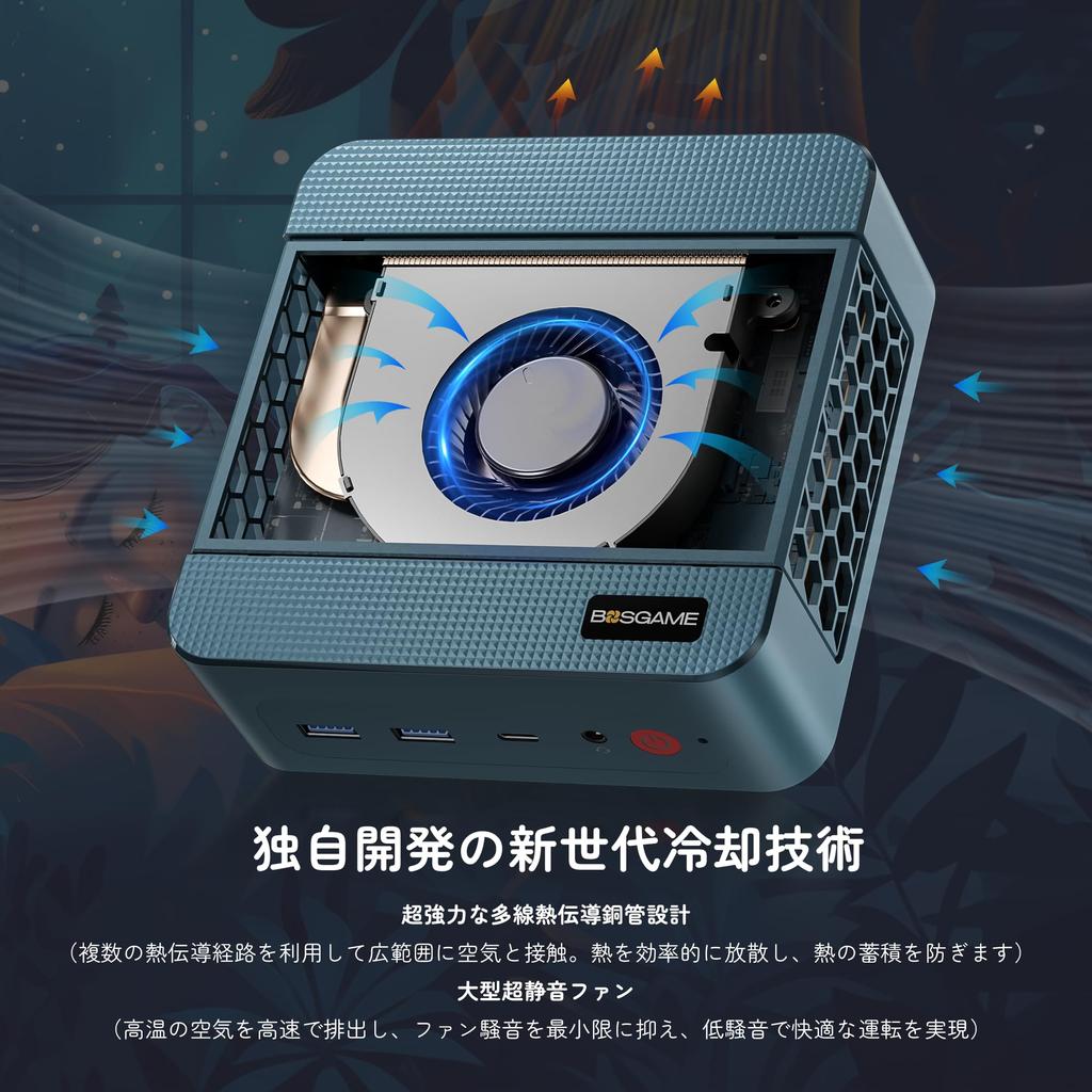 BOSGAME P2 Mini-PC mit Intel i7 12700H 32GB DDR4 3200MHz 512GB PCIe NVMe und Windows 11 Pro WiFi 6 Dual-LAN USB Gen2 Prozessor, RAM, M.2 SSD,