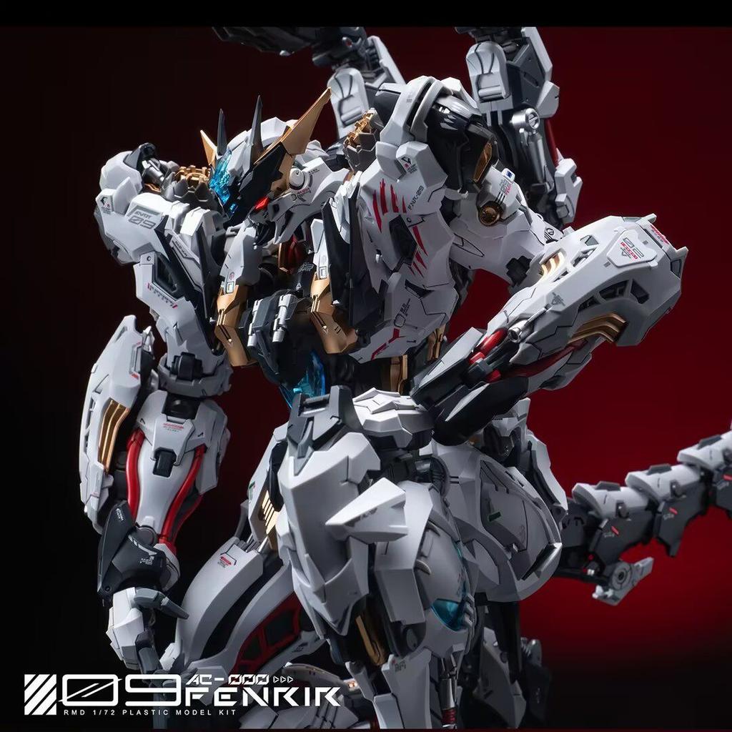 New Inera+ Fenrir Assembly Model Kit Fnr009 Rmd First 1/72 Mech Action Figures Boys' Puzzle Toy Collection Mecha Robot Ornament