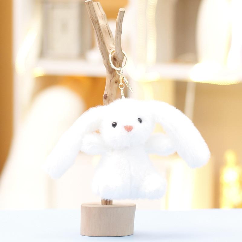 Plush Keychain Bunny Pendant Stuffed Animal With Pp Cotton Collectors Filling
