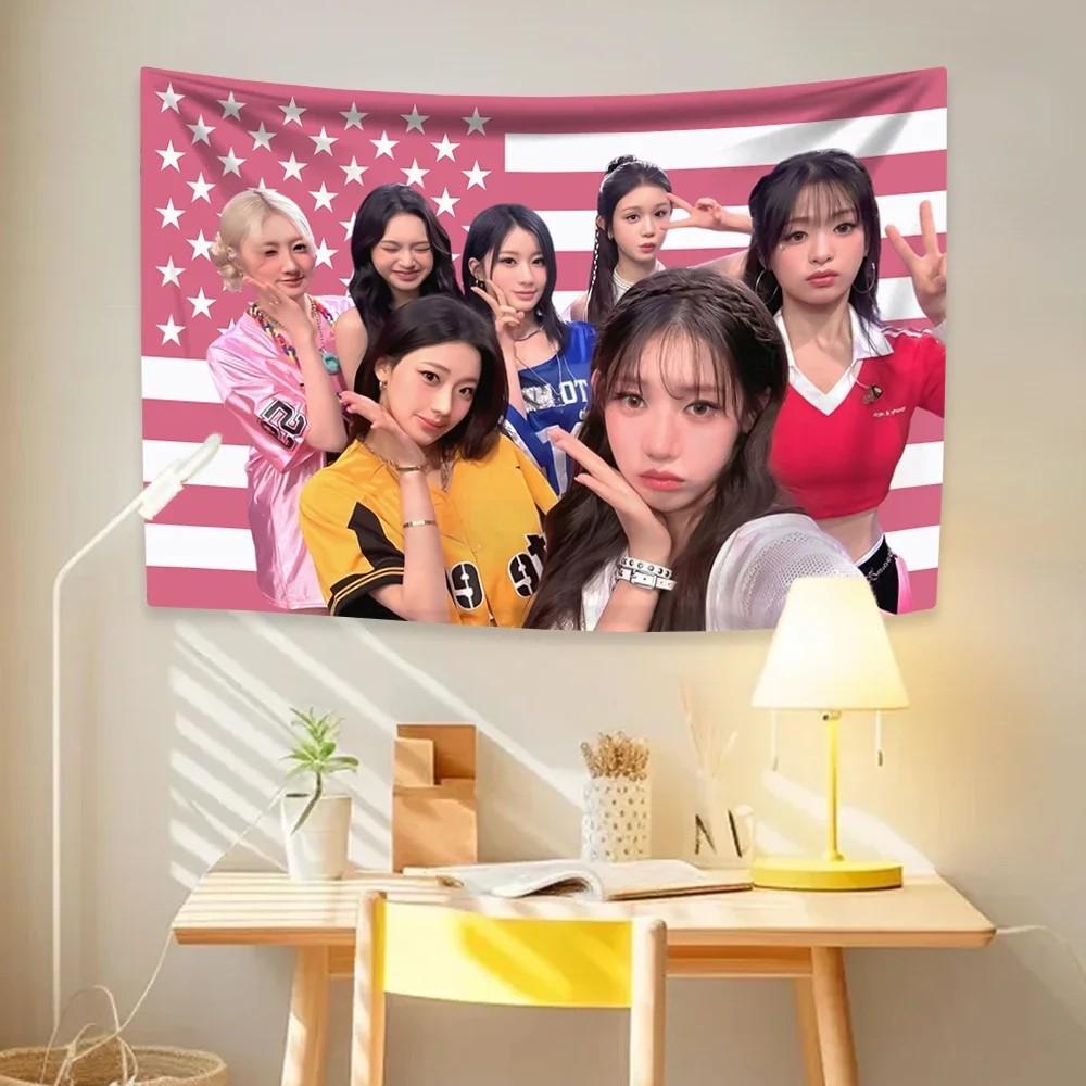 , A South Korean Pop Girl Group, Tapestry B-BABYMONSTERS, American Flag Home Decorations, Wall-Mounted Wall Decorations 100X70CM