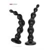 Vibrating Anal Beads Butt Plug Rechargeable Flexible Butt Plug Prostate Massager with 10 Vibration Modes Anal Toys for Men Women