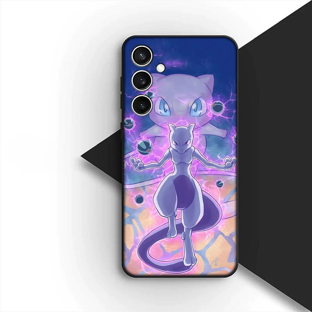 Soft Cover for OPPO A80 A18 A16 A40 A17 A15 A38 A78 A79 A54 A57 A12 A60 4G 5G Casing Phone Case Mewtwo P-Pokemons Mew P-Pikachus