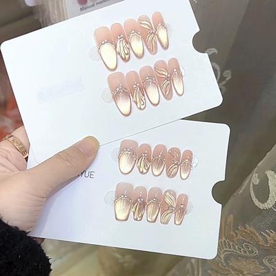 Pure Hand-made Phototherapy Wear Armor Shell Fish Tail Finished Product Reusable Nail Art Patch