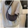 Casual Commute Women's Hobos Crossbody Bags Lightweight Portable Ladies Shoulder Bag Ctrast Color Simple Female Purse Handbags