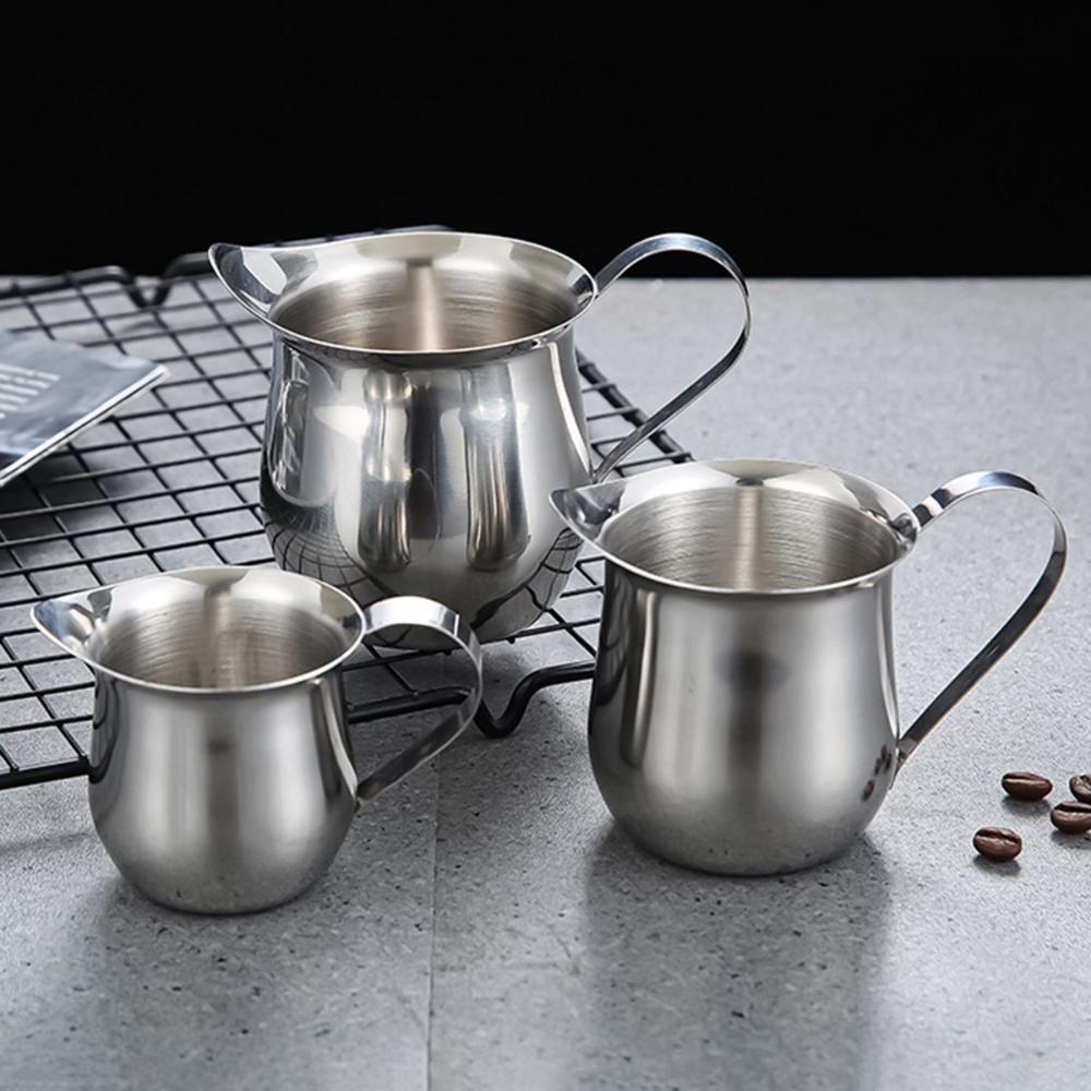 2/3/5/8oz Cappuccino Kitchen Latte Art Stainless Steel Steaming Pitcher Milk Frothing Pitcher Coffee Cup Mugs