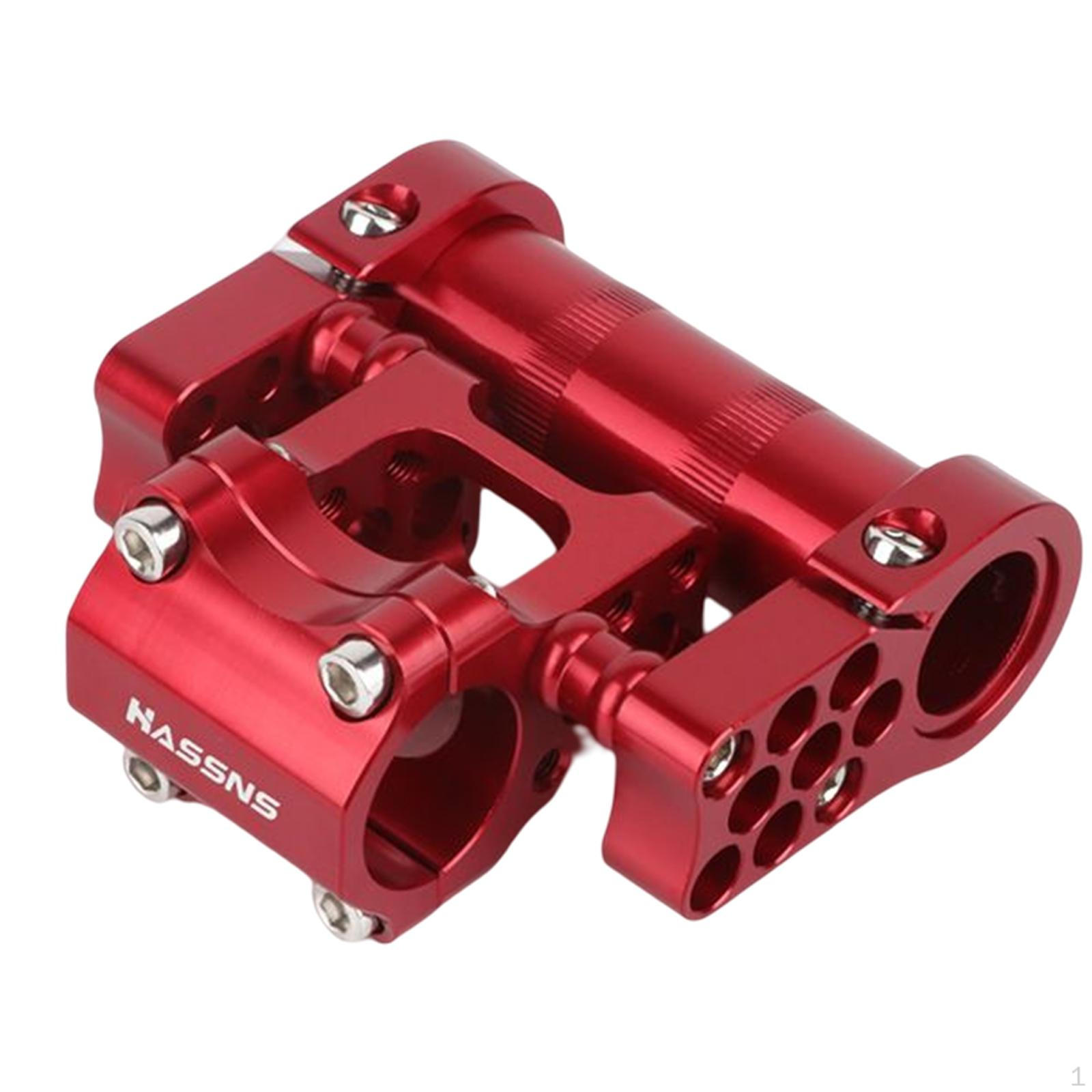 

Alloy Handlebar Double Stem Riser 4mm Conversion for BMX Cycling Accessories Red