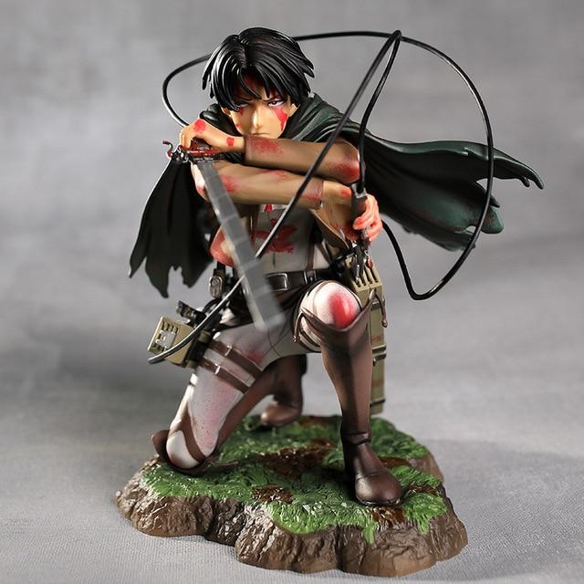36cm Attack On Titan Anime Figure Rival Shingeki No Kyojin Levi Ackerman Action Figure Mikasa Ackerman Figurine Model Doll Toys