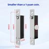 Narrow-sided Electric Mortise Lock DFD-120 Mini Embedded Concealed Lock with Feedback 120x18x23.5mm for Drawers Storage Cabinets