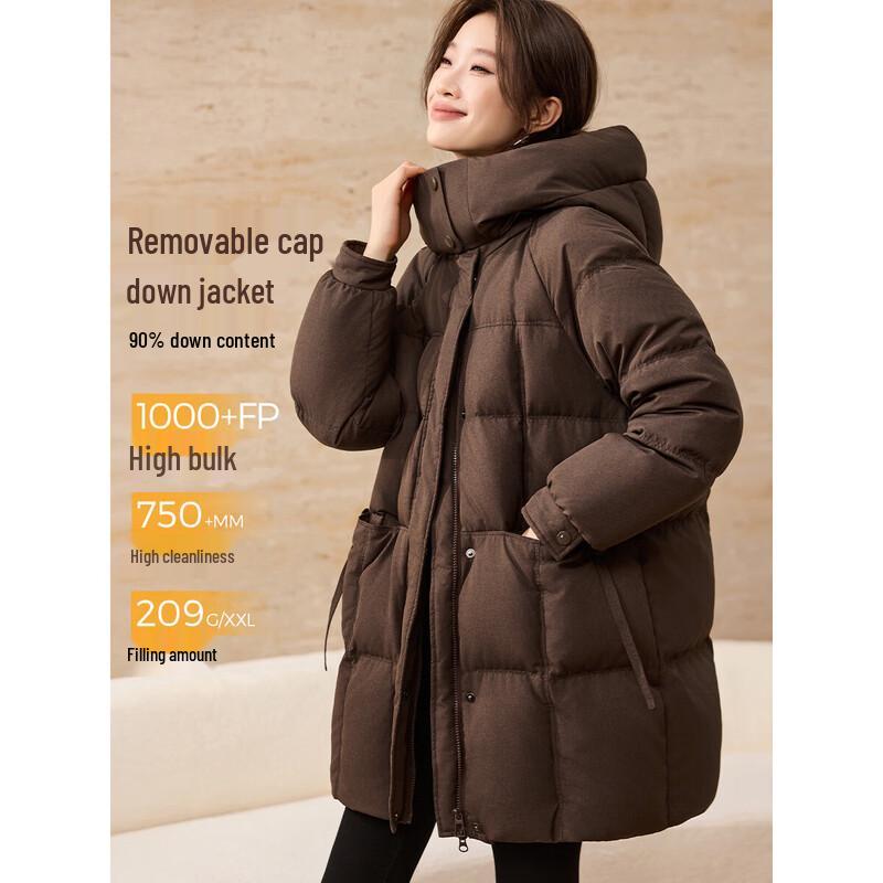 Mohan Yimei Women s Mid-Length Puffer Down Jacket S