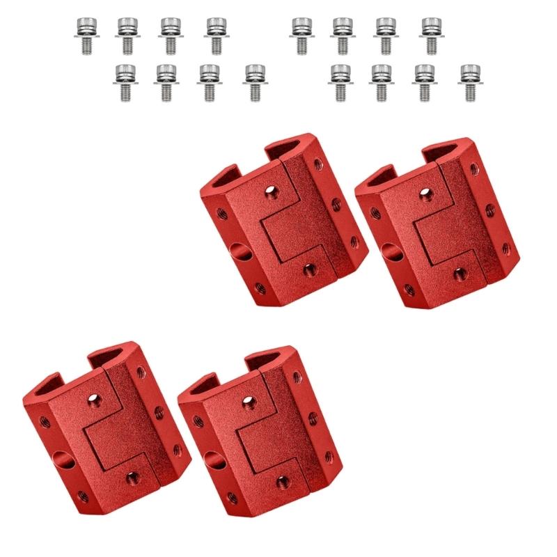 Quick Install Rail Clamp for Tool Box Rail Allowing Custom Accessory Attachment Machined Construction Smooth Finishing красный