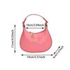 Women Shoulder Bag Simple Fashion Female Handbag for Work Commuting Shopping Rose Red
