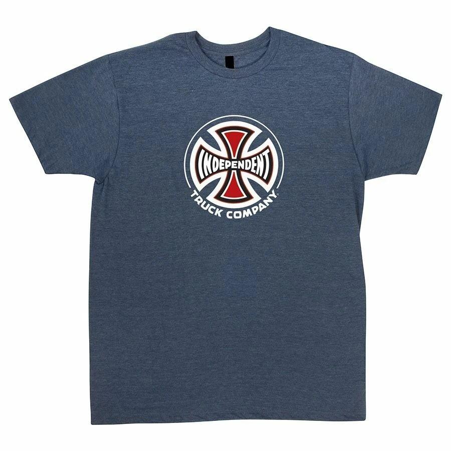 Independent Trucks TRUCK CO LOGO Skateboard T Shirt DENIM HEATHER XXXL