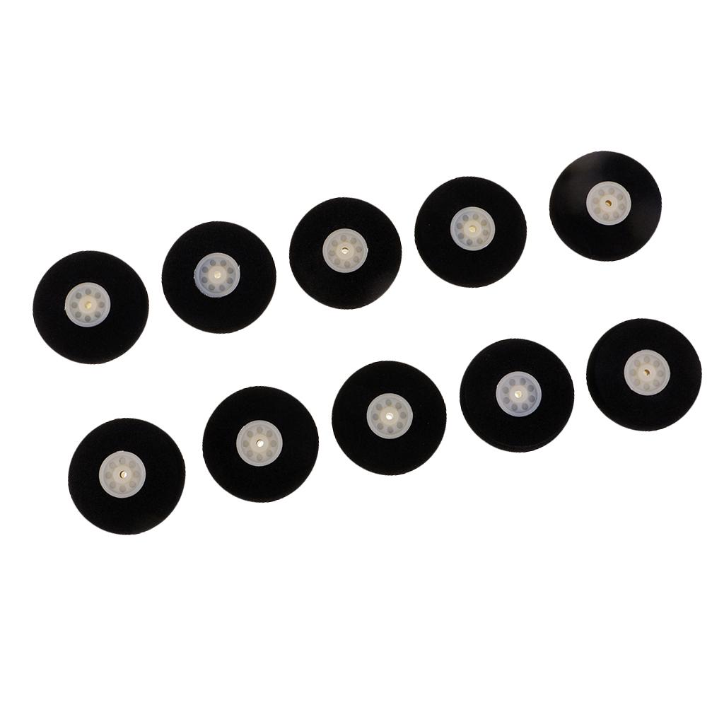10 Pcs. Black Sponge Wheels Wheel Spare Part For RC ,