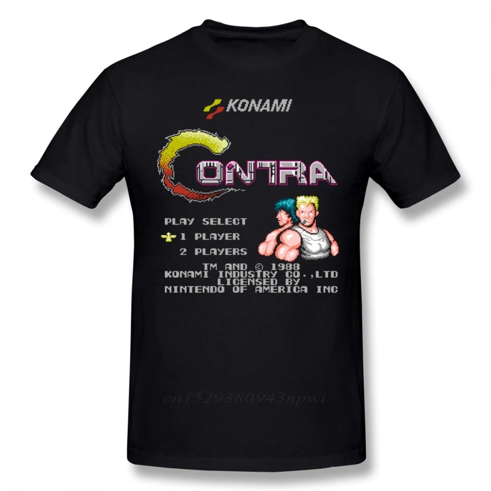 

Contra T Shirt Contra T-Shirt Short Sleeve Classic Tee Shirt Funny Graphic Cotton Mens Plus size Tshirt High Quality 50922 S