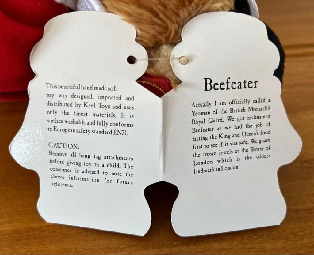 [USED] Keel Toys British Teddy Bear Plush Toy Royal Guard Soldier