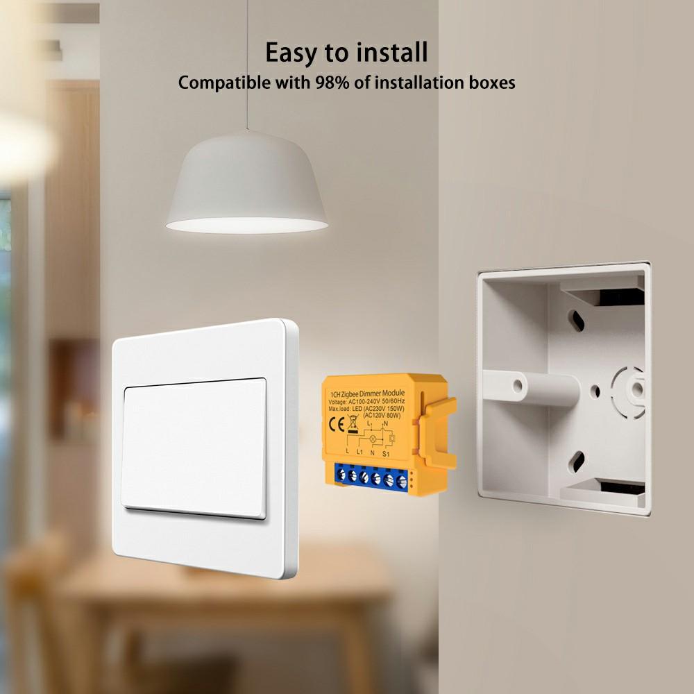 DMS16-1 Channel WiFi Zigbee Dimmer Switch Module Smart Lighting Control Wireless Remote Tuya Smart Home Device