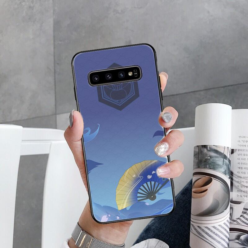 Vyrobeno Xiao Kazuha Venti Ayaka vizitka Pouzdro na telefon pro Samsung Galaxy S22 S20 Ultra S20 S22 Plus S21 S10 S9 S8 Plus S10E S20 FE