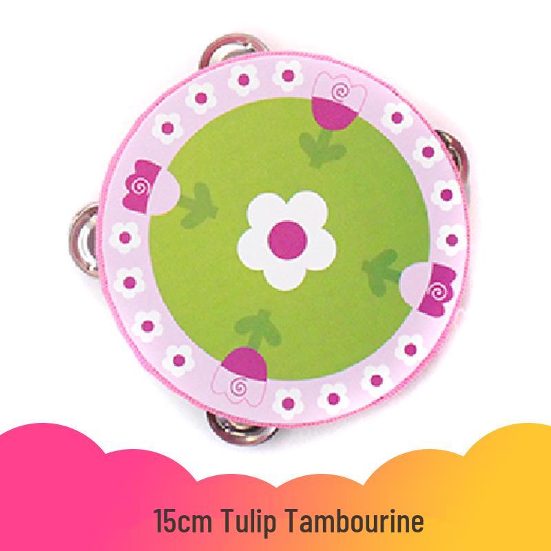 Wooden Tambourine for Early Childhood Music and Dance