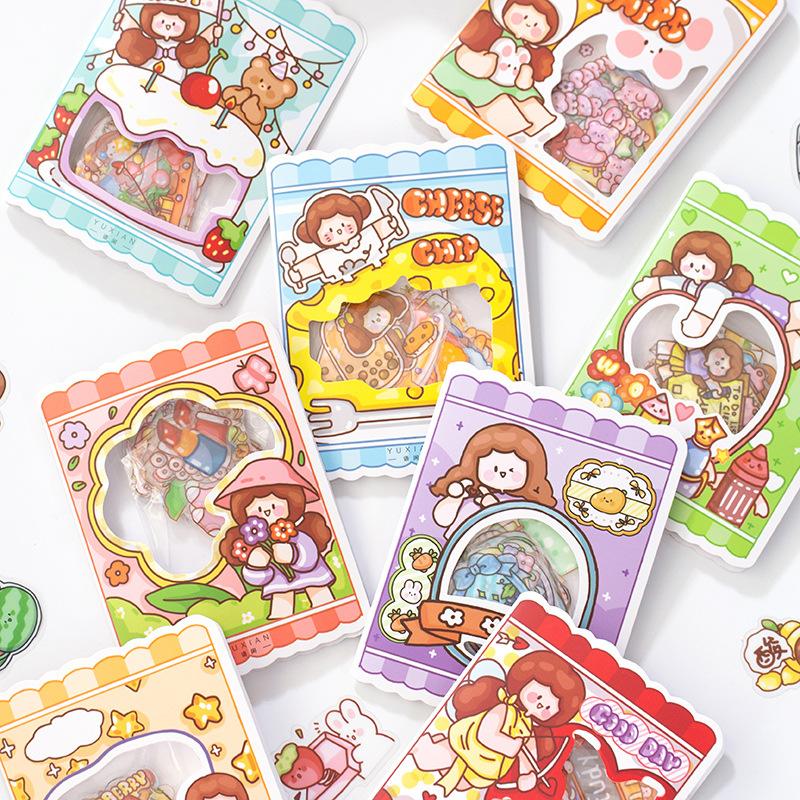 40pcs/lot Kawaii Stationery Stickers Ago's small world Diary Planner Decorative Mobile Stickers Scrapbooking DIY Craft Stickers