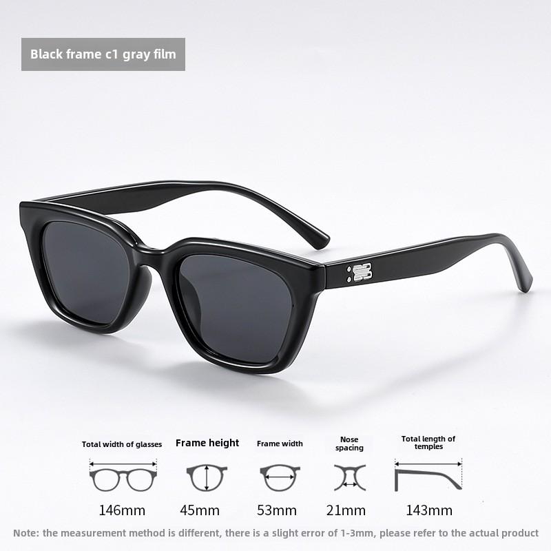 Personalized, Fashionable, and Cool Multi-color Sunscreen Sunglasses, Large Frame, UV Resistant, and Durable Women's Sunglasses