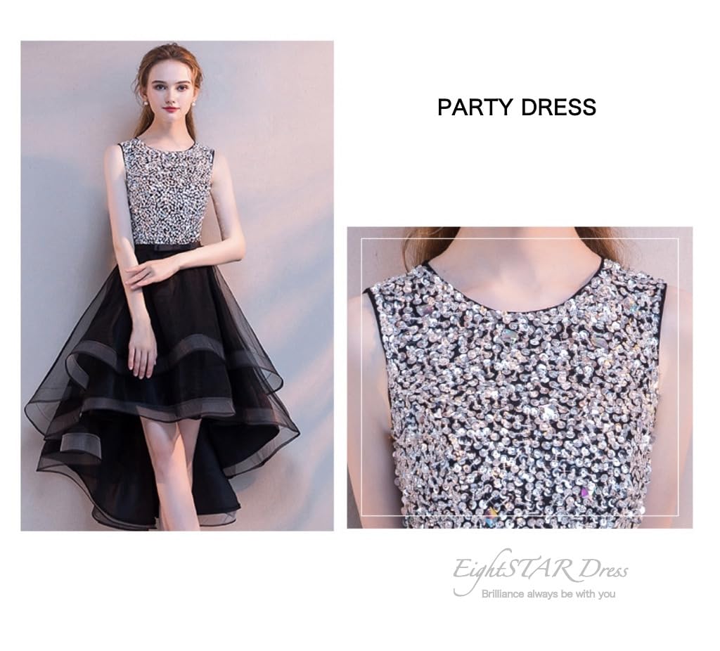 EightSTAR Gorgeous Sequined Fishtail Wedding Party Recital Unique Design for Women in Their and 40s Size Dress Dress, A-Line, Flared, Sleeveless,