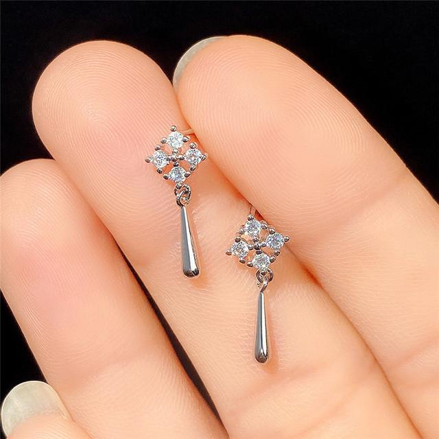 

Новые изящные серьги-капли серебряного/золотого цвета, нежная женская повседневная одежда, аксессуары для ушей, нарядный подарок для девушки, модные украшения