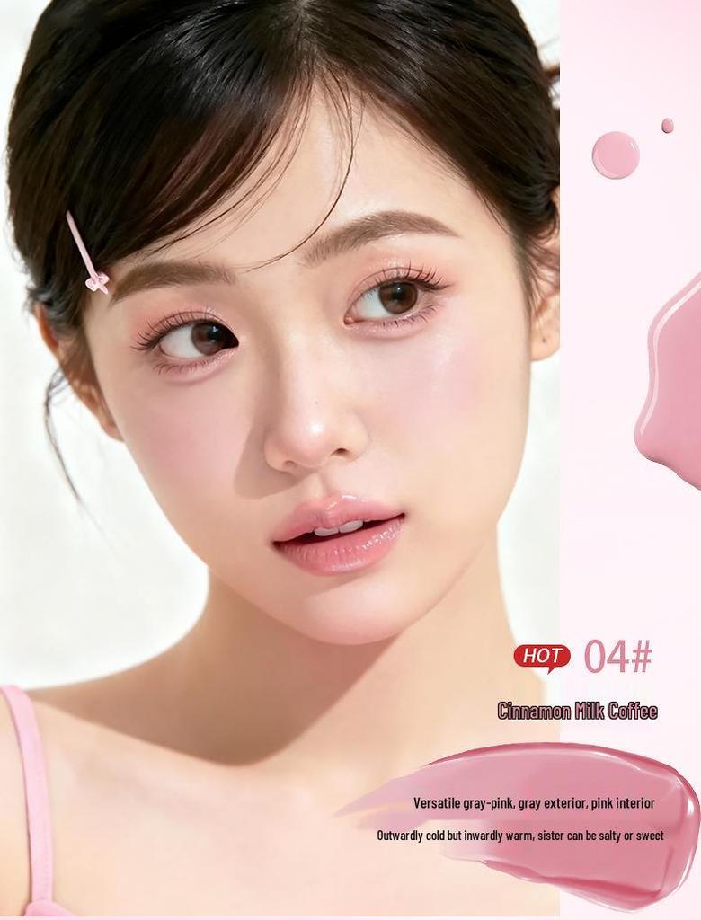 Natural Glow Long-lasting Matte Liquid Blush Gel - Easy Blend, Whitening & Brightening