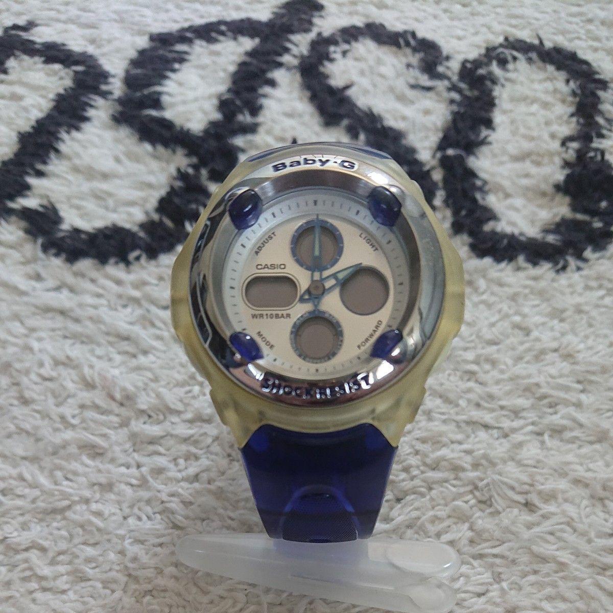 CASIO Baby-G SHOCK RESIST WR10BAR Watch Clear Blue