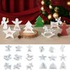 DIY Christmas Reindeer Trojan Horse Pentagram Christmas Tree Angel Boy Candle Ornament Aromatherapy Gypsum Resin Silicone Mold