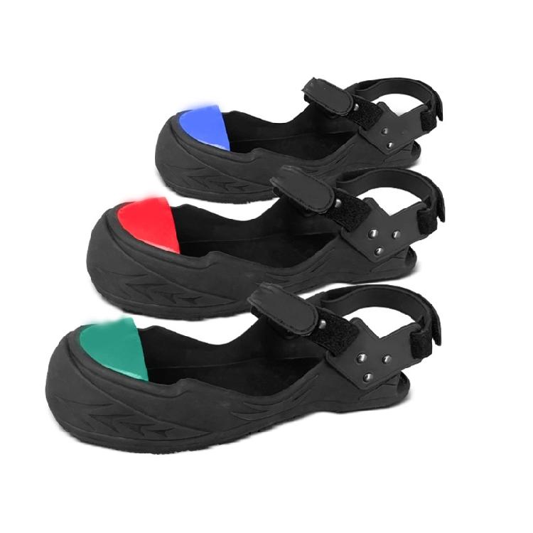 Safety Shoe Toe Cap Abrasion Resistant Rubber Toe Protector Cover for Construction Site Metalworking Warehouse Use