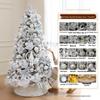 2M Luminous White Flocked Christmas Tree for Home or Window Decoration
