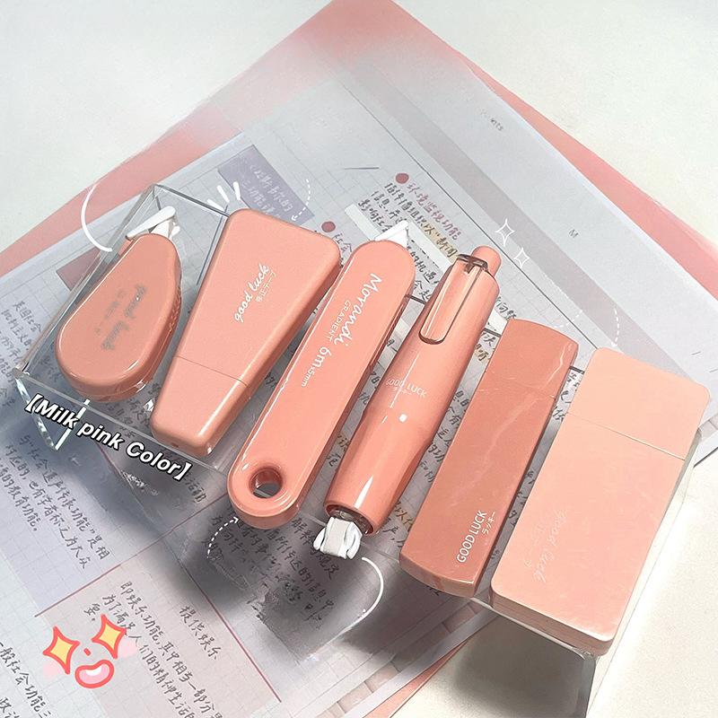 6pcs Morandi Color Correction Tapes Kawaii White Out Correction Band Writing Correction Tools Korean Office Supplies Office Suppl Practical Use