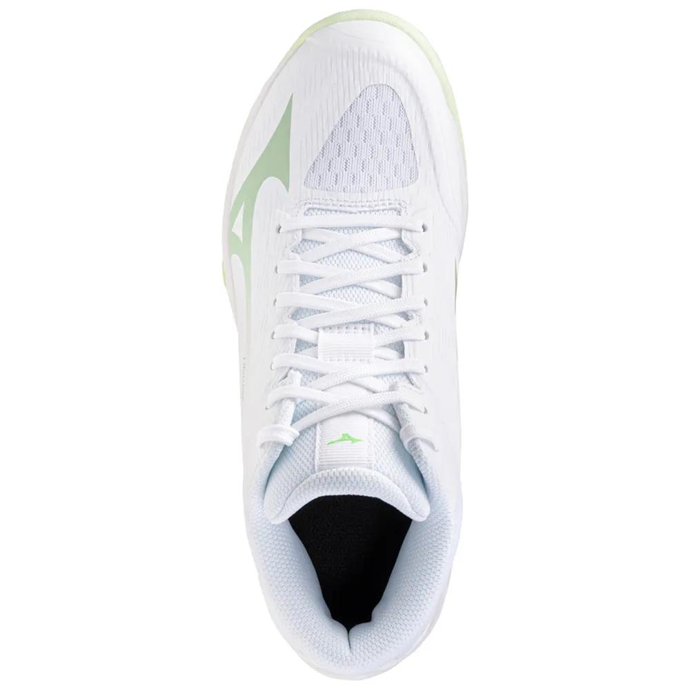 Mizuno Lightning Select Mid Sneakers Mesh White/Aqua Gray/Ambrosia