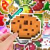 Minecraft Cute Cartoon Pixel Sticker Pack - 50 Pcs Game Decor Decals