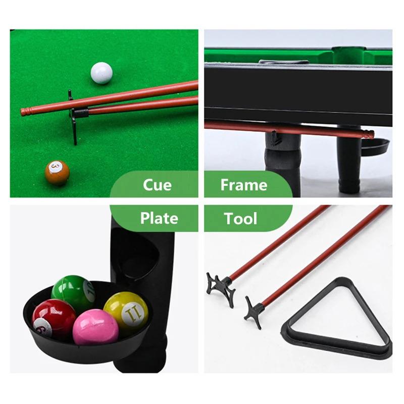 Mini Pool Table Game Tabletop Desktop Billiards Game,Mini Tabletop Set Parent-Child Interactive Desktop Billiards