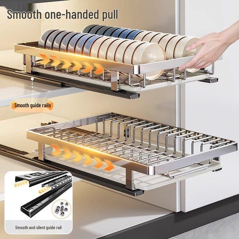 Hanyou Double-Layer Drawer Dish Rack