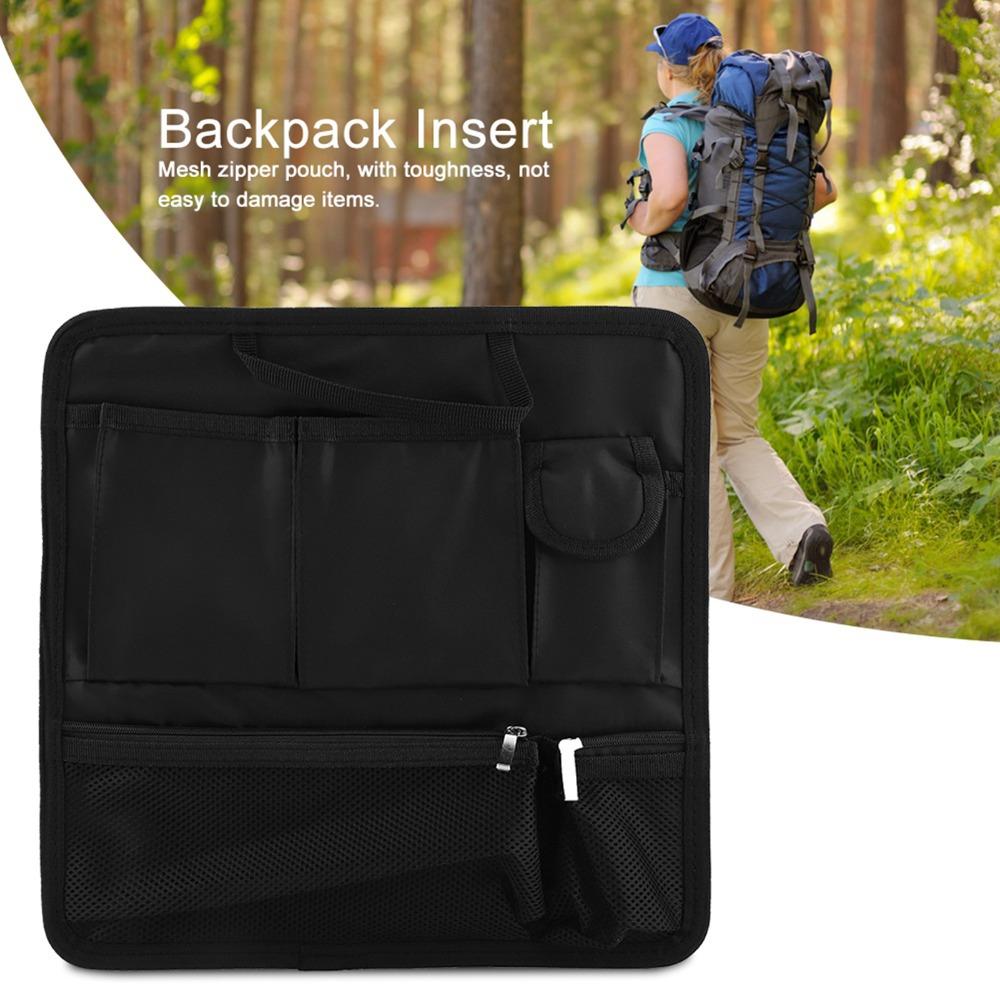 Multi-Pocket Backpack Insert Adjustable Size Travel Organizer Organizer Bag Storage Bag Travel Use