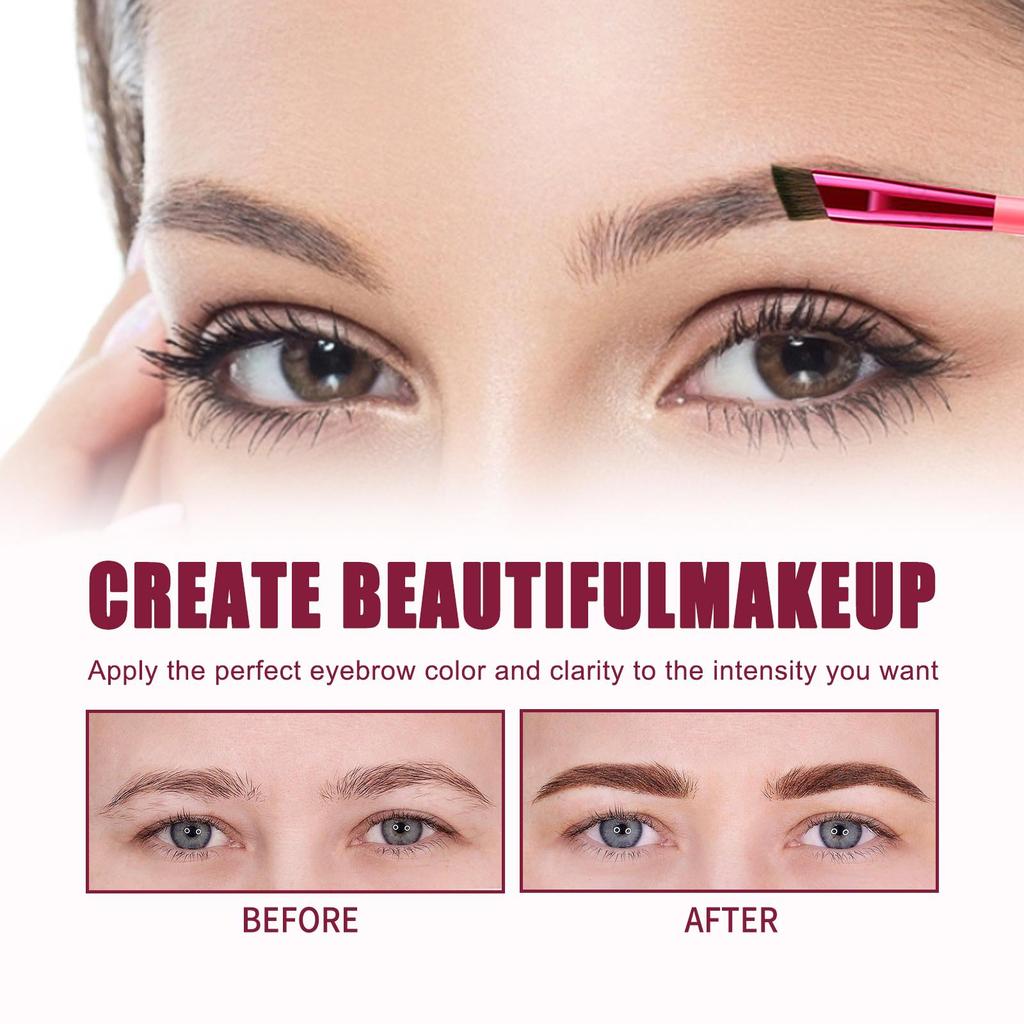 2pcs Lightweight  Smooth Foundation Moisturizer + Eyebrow Pencil Makeup Set Natural and Long-Lasting Color