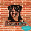 Individuelle Appenzeller Sennenhund Hund Metall Wandkunst, Personalisierte Hausdeko Schild, Vielseitiges Metallschild ohne Strom