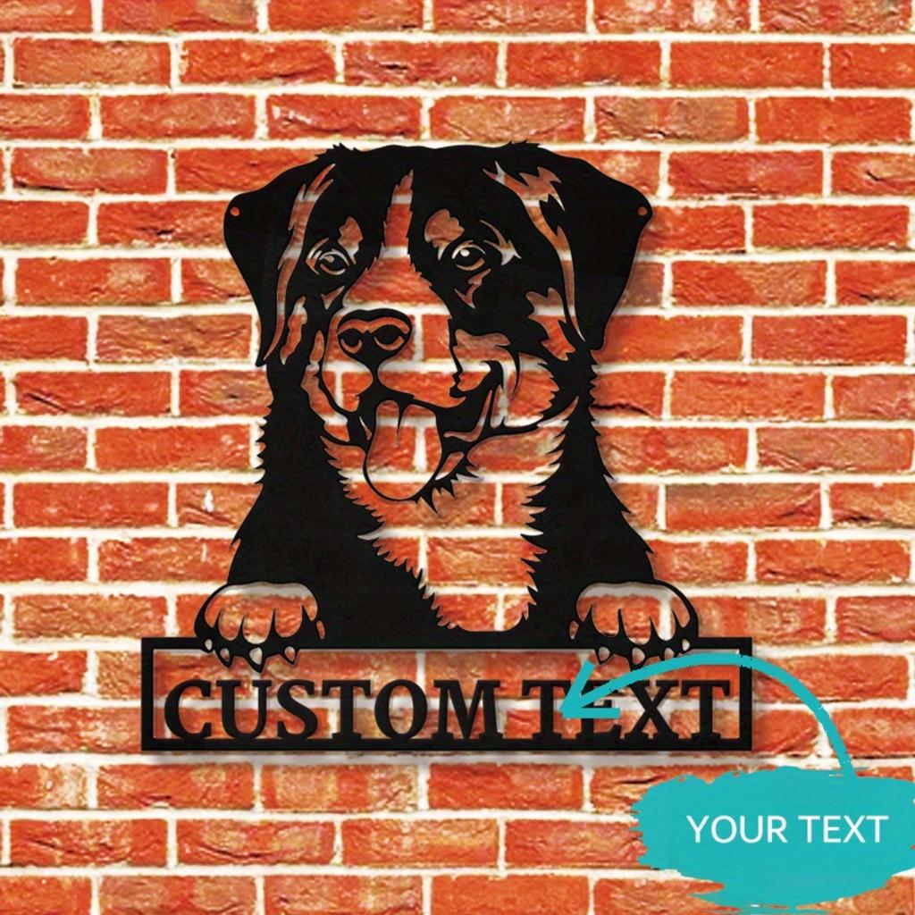 Individuelle Appenzeller Sennenhund Hund Metall Wandkunst, Personalisierte Hausdeko Schild, Vielseitiges Metallschild ohne Strom