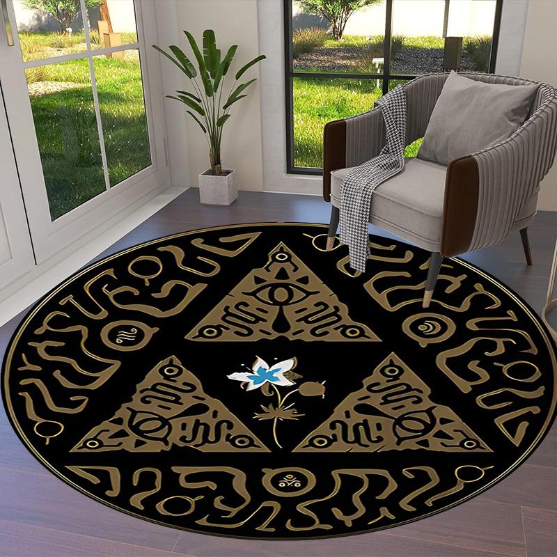 1pc Sailor Moon Characters Round carpet, Made of Polyester,Perfect for Decorating Office Chairs, Living Rooms fplt049