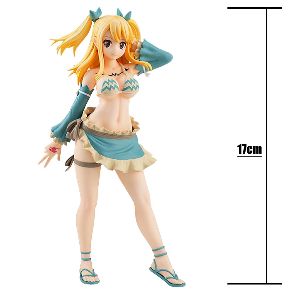 

Anime Figure Lucy Heartfilia maid action figures Lucy Heartfilia Aquarius Form figurine Erza·Scarlet PVC Model statue gifts 18cm 16.5-18cm