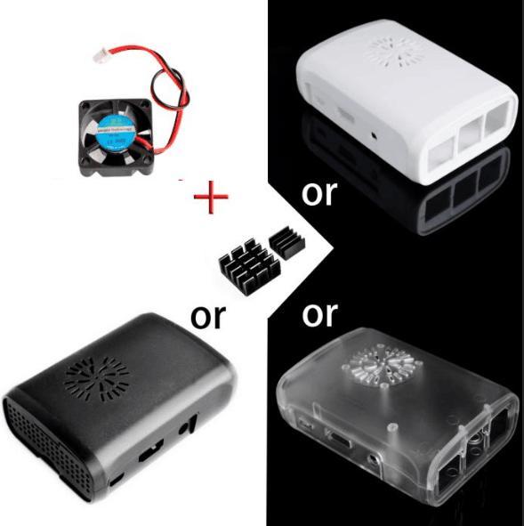 

Малина Пи 3!!! Новинка! Корпус Pi Box из АБС-пластика с модулем вентилятора для Raspberry Pi 2 и Raspberry Pi model b plus + 2 шт. радиатор из чистого алюминия